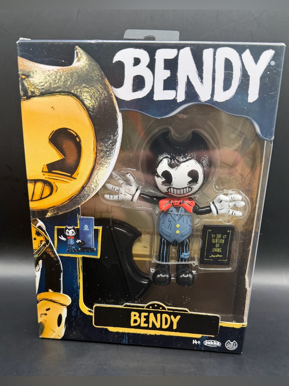 Bendy - Action Figure - Black & Yellow,NIB, 14+ Joey‎ Drew Studios
